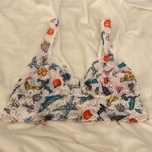 NWT Hanky Panky New York theme lace bralette